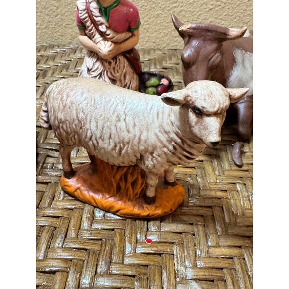 Vintage 1971 Holland Mold Hand-Painted Nativity Scene Set Of 5 - Picture 3 of 11